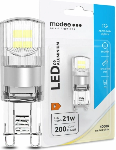 LED G9 alumínium izzó 1,9 W semleges fehér MODEE