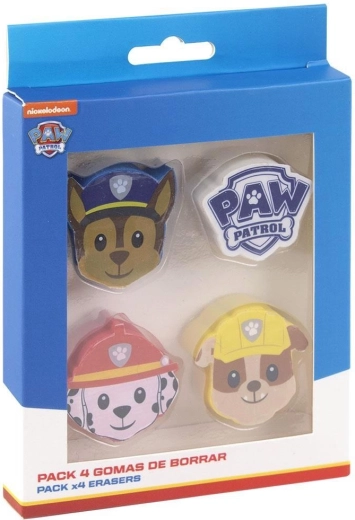 Paw Patrol (Mancs Őrjárat) radírkészlet 4 db