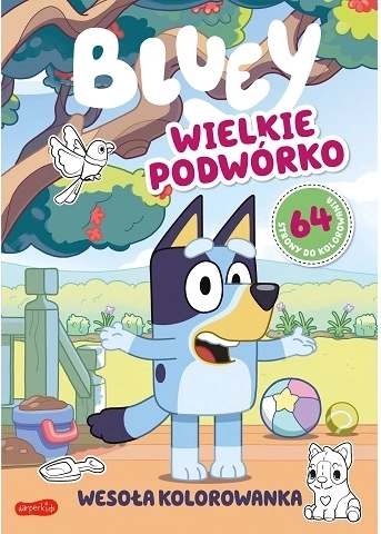 Bluey – nagy udvar, vidám kifestő