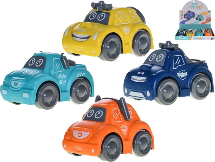 Lendkerekes rendőrautó 8,5 cm – 4 féle
