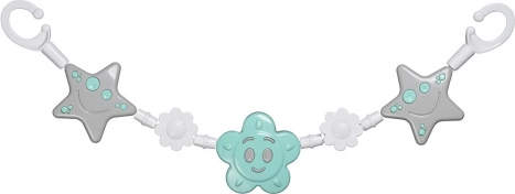 Babakocsira akasztható játék – napocska és csillagok