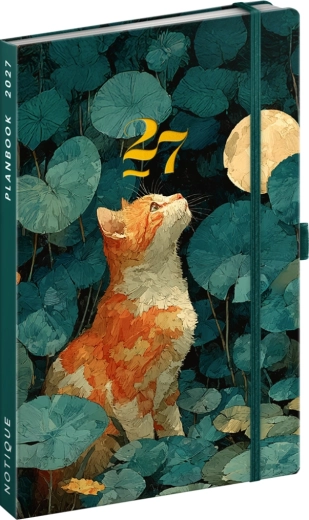 Notique Planbook macska 2027 – naptár és jegyzetfüzet 13 × 21 cm