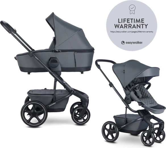 Easywalker harvey⁵ prémium kombinált 2 az 1-ben babakocsi – Mineral Grey