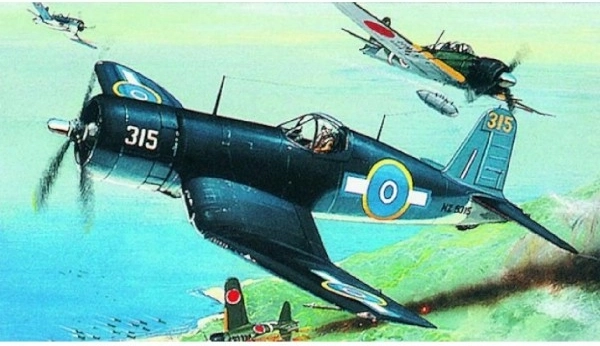 Összeállítható műanyag F4U-1 Corsair repülőgépmodell