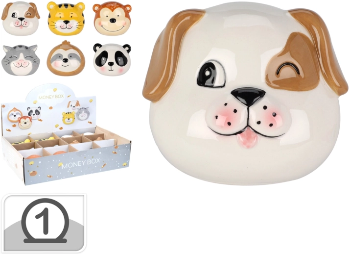 Állat alakú kerámia persely 8,5 × 7 cm