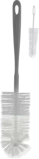 BabyOno üveg- és cumitisztító kefék, 2 db, szürke