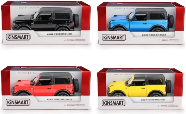 Fém modell Ford Bronco hardtop 2022 1:34