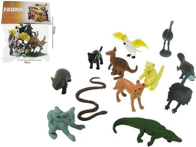 Ausztráliai vadállat minifigura szett 6–8 cm