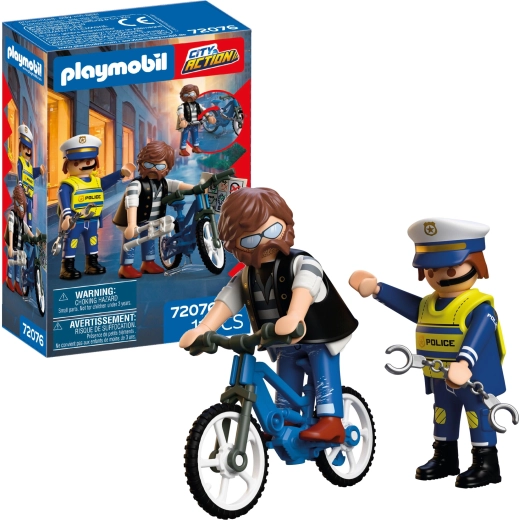 Playmobil City Action – kerékpárlopás kiegészítőkkel, 11 darab