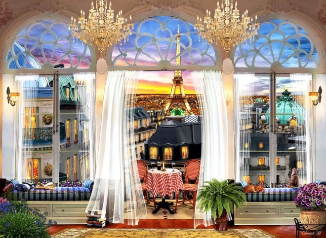 Puzzle Párizsi tetőterasz 1000 darab ANATOLIAN