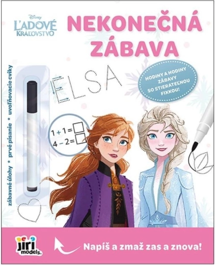 Disney Jégvarázs végtelen szórakozás – letörölhető kreatív munkafüzet filccel