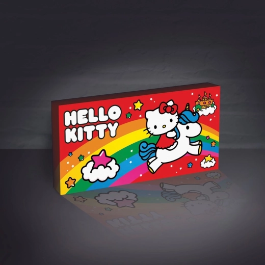 Hello Kitty világító falikép egyszarvúval
