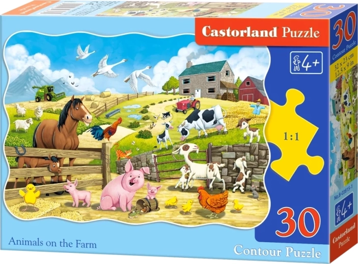 Puzzle Farmi állatok 30 darab CASTORLAND