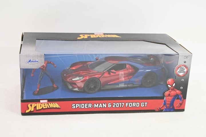 Jada Toys Marvel Spider-Man – Ford GT 2017 autómodell 1:24 figurával - 1 darab