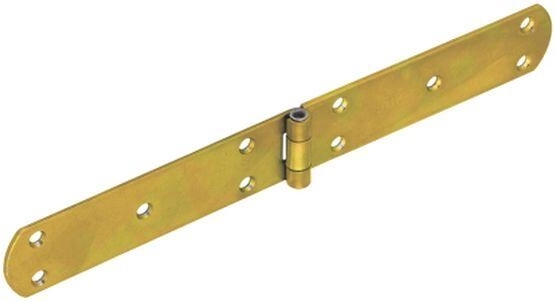 Francia zsanér 300 × 38 × 2,5 mm, sárgán horganyzott acél