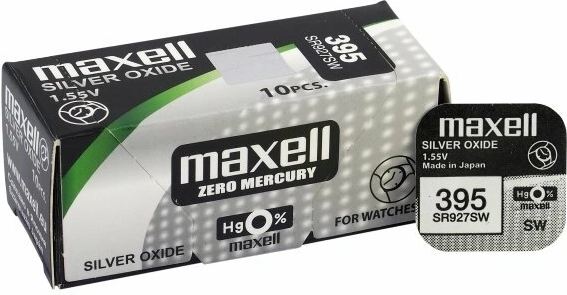 Maxell ezüst-oxid gombelem SR927SW (395/399) 1 db