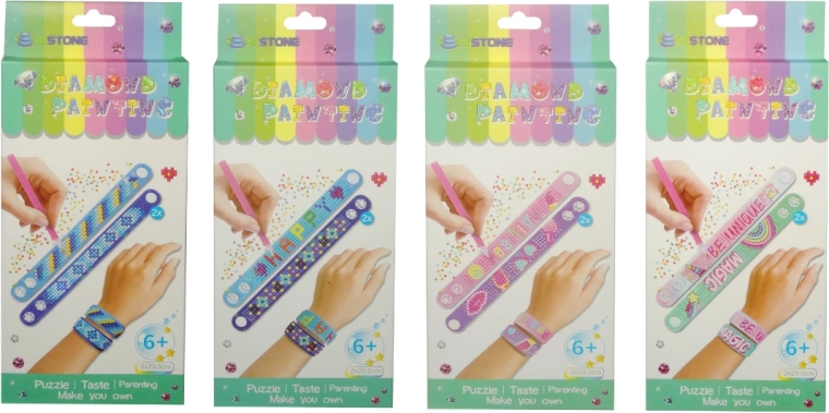 Karkötőkészítő kreatív készlet színes „gyémántokkal”