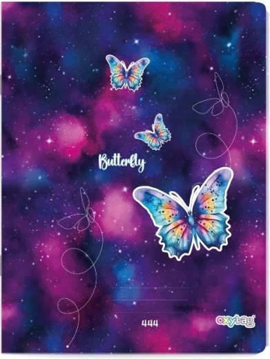 A4-es vonalas füzet, 40 lap, Pillangó