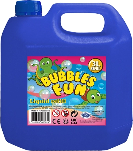 Buborékfújó utántöltő 3 l műanyag kannában