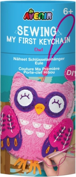 Kulcstartó varrókészlet - Bagoly