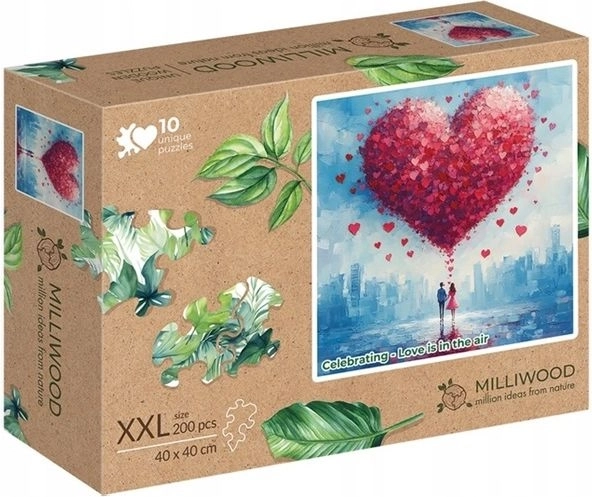 Milliwood fa puzzle XXL „A szerelem a levegőben lóg” 200 darab