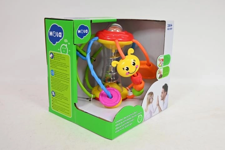 Hola SmilyPlay szenzoros csörgő labda babáknak