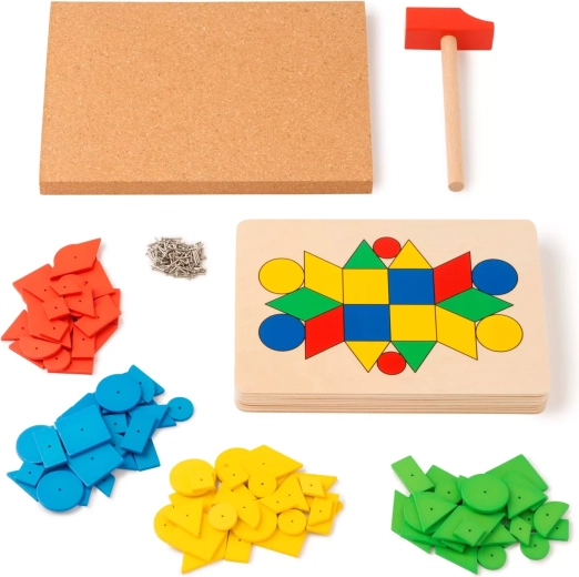 Toys for Life beütögetős mozaik geometriai formákkal