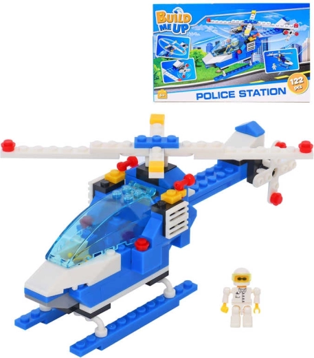 BuildMeUP építőjáték rendőrségi helikopter 122 db