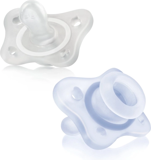 Chicco PhysioForma Mini Soft teljes szilikon cumi 0–2 hónapos fiúknak, 2 db