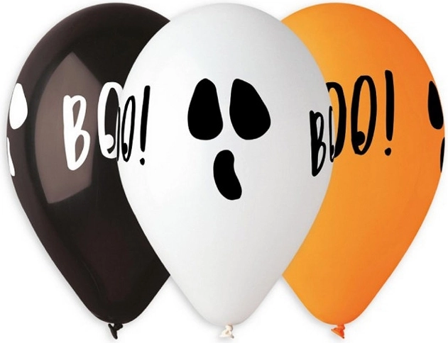 Gemar 13" pastel prémium Halloween Boo! léggömb - 1 db