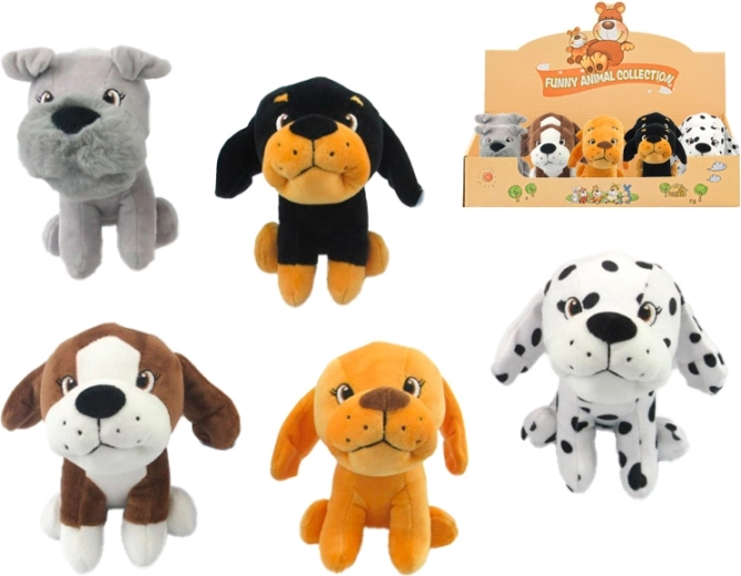 Plüss kutyus 13 cm – puha ölelgetnivaló újszülött kortól