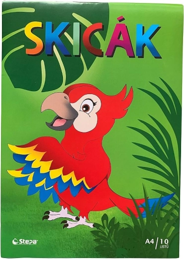 Vázlatfüzet A4 10 lap 180 g/m²