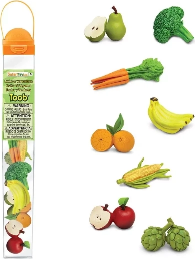 Safari Ltd. Toobs gyümölcsök és zöldségek (8 figura)