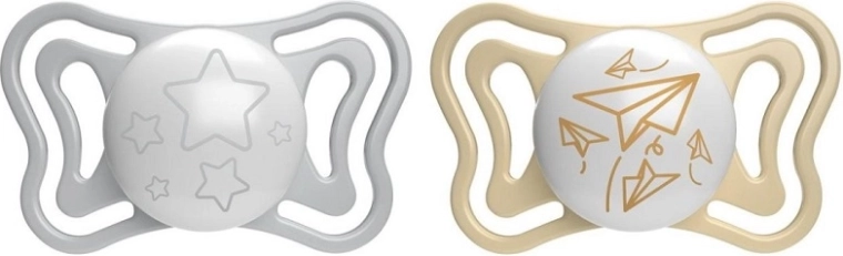 Chicco Physio Light éjszakai szilikon cumi 6–16 hónaposoknak, 2 db