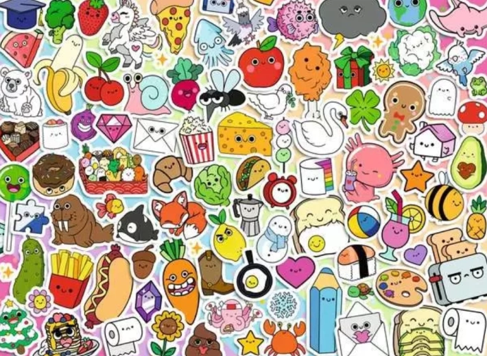 Ravensburger puzzle Káosszal teli kollázs 500 darab