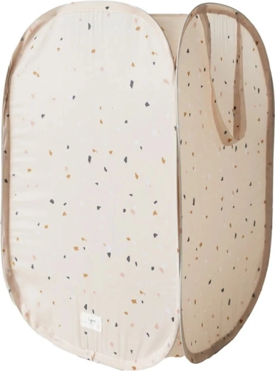 3 Sprouts összecsukható tárolókosár recycled terrazzo beige