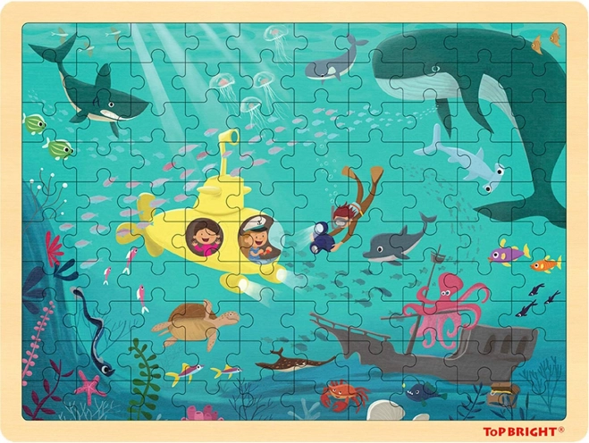 TOP BRIGHT Fa puzzle Tengeri világ