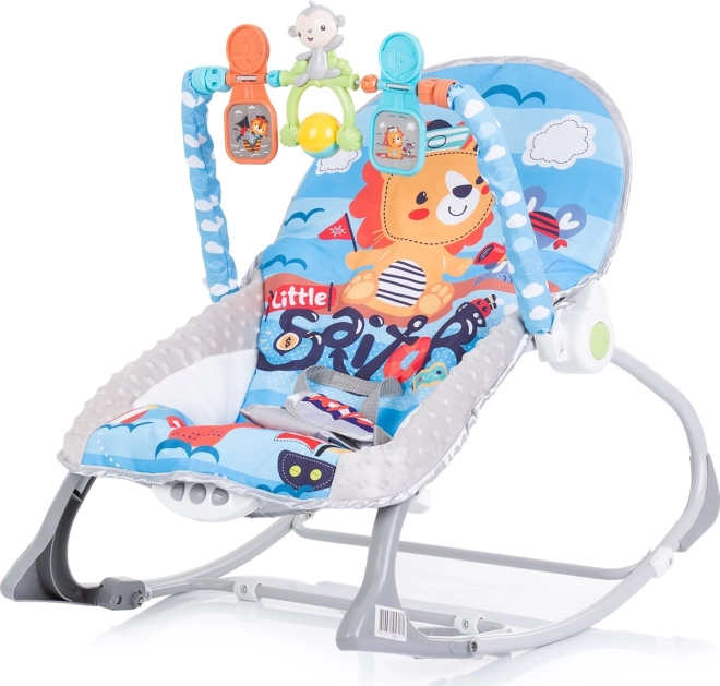 Baba rezgő pihenőszék 2 az 1-ben Baby Spa – Kék