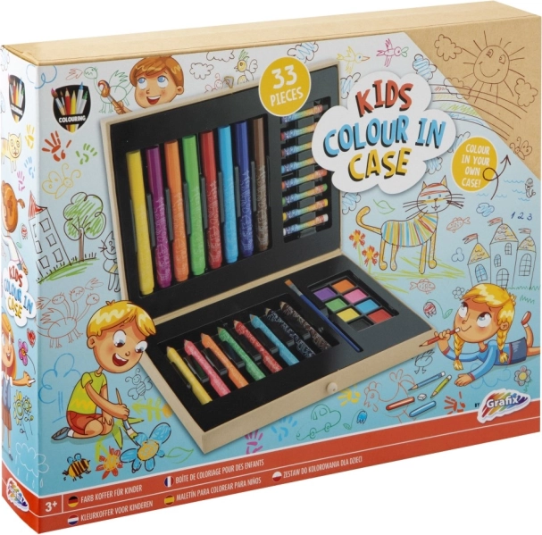 Gyermek festőkészlet, 33 darabos