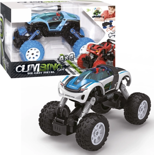 Csavarozható kisautó 1:32, 4WD hajtással és visszahúzós funkcióval