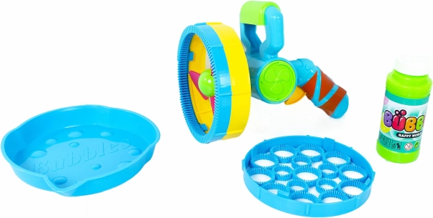 Nagy buborékpisztoly bubifújóval