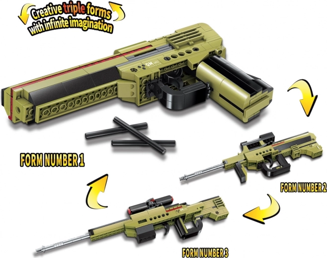 Qman Játék Készlet Fegyver Dilemma 3 az 1-ben