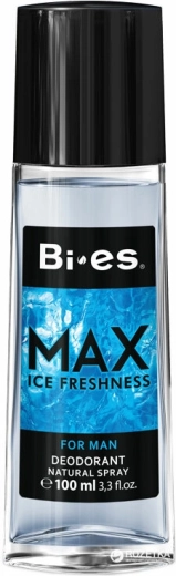 Férfi illatosított üveg dezodorspray BI-ES Max Ice Freshness 100 ml