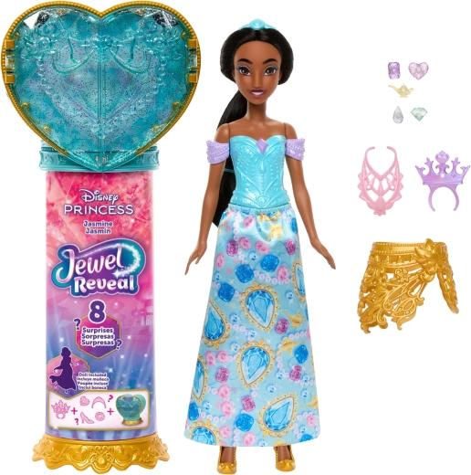 Mattel Disney Princess Jewel Reveal Jázmin baba kiegészítőkkel