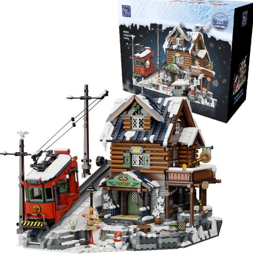 Pantasy Summit Cabin alpesi hegyi kunyhó építőkészlet 3135 darabból