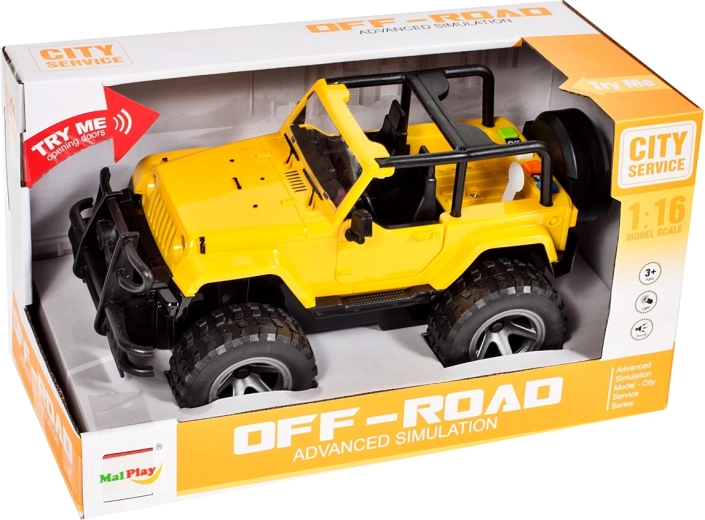 Terepjáró JEEP 1:16 fénnyel és hanggal