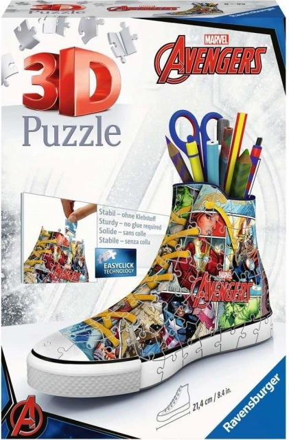 3D puzzle cipő Avengers - 112 darab