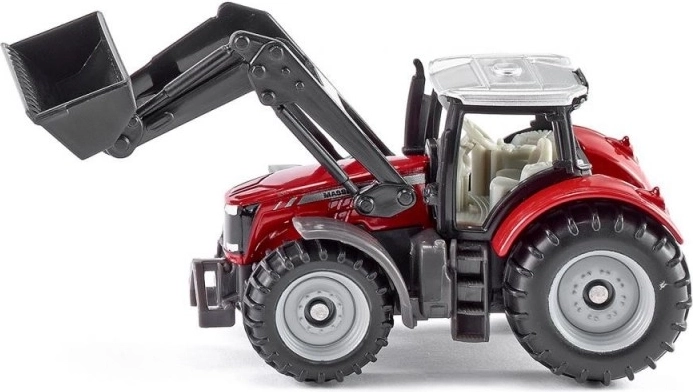 Siku traktor Massey Ferguson első homlokrakodóval