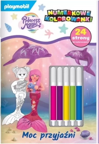 Playmobil Princess Magic színező számok szerint filctollakkal