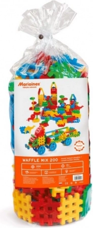 MARIONEX Waffle Mix építőkészlet, 200 darab, 2 éves kortól